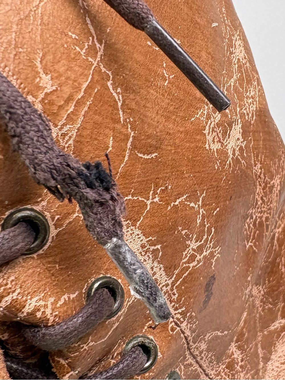 BED STU Surrey Tall Leather Lace Up Corset Boot Caramel Sz 9.5 - Picture 4 of 16